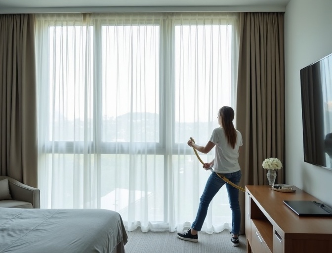 Bahrs Scrub Sheer Curtain Cleaning